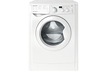 Lave-linge hublot Indesit EWD71452WFR N - Machine à laver - largeur : 59.5 cm - profondeur : 51.7 cm - hauteur : 85 cm - chargement frontal - 7 kg - 1351 tours/min - blanc