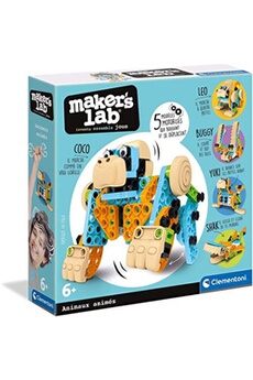 autres jeux de construction clementoni animaux animés - - maker lab - construction multicolore