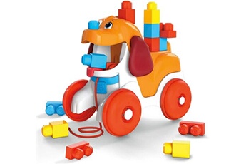 autres jeux de construction mega bloks jouet à tirer poopy le chien - multicolore