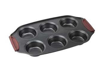 plat / moule non renseigné moule à muffins avec revêtement anti-adhésif - 31 x 18 cm - en acier carbone - convient aux fours