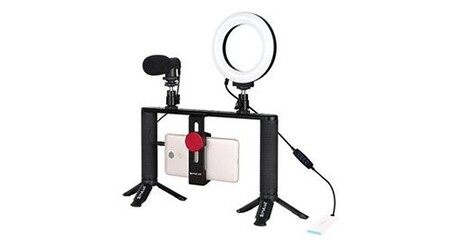 Lampe Anneau LED Pour Selfies Et Vidéos - Portable, Avec Support - Pour Streaming, Maquillage, Photos Produit