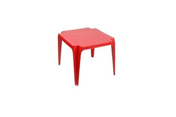 table de jardin sunnydays table empilable tavolo baby - rouge
