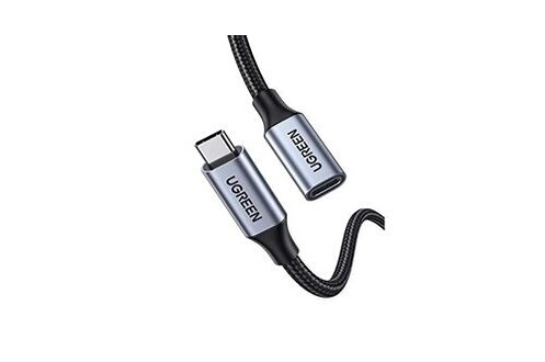 Cables USB Ugreen 0,5m rallonge usb c câble extension type c mâle vers  femelle supporte thunderbolt 3 charge rapide 100w vidéo 4k 60hz data 10gbps  compatible ave