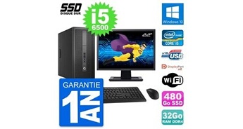 Pc tour elitedesk 800 g2 ecran 22" i5-6500 ram 32go ssd 480go windows 10 wifi