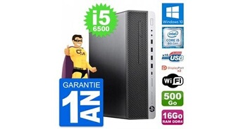 Pc elitedesk 800 g3 sff intel i5-6500 ram 16go disque 500go windows 10 wifi