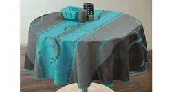 Le Linge de Jules Nappe Anti-Taches Gladys - Rectangle 150 x 240 cm, Ivoire, Imprimé Feuille Le Linge de Jules Nappe Anti-Taches Gladys - Rectangle 150 x 240 cm, Ivoire, Imprimé Feuille