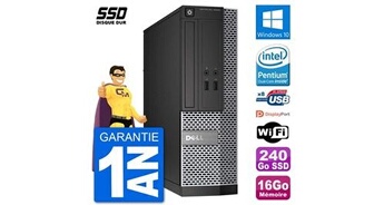 Pc optiplex 3020 sff g3220 ram 16go ssd 240go windows 10 wifi