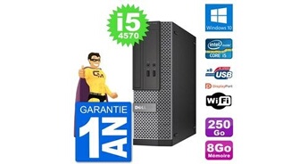 Pc optiplex 3020 sff i5-4570 ram 8go disque dur 250go windows 10 wifi