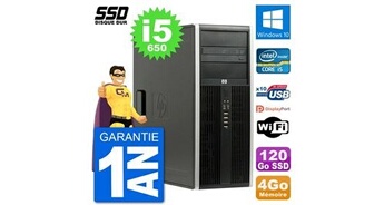 Pc tour 8100 elite intel core i5-650 ram 4go ssd 120go windows 10 wifi