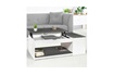 ID Market Table basse plateau relevable elea avec coffre bois blanc et gris photo 1