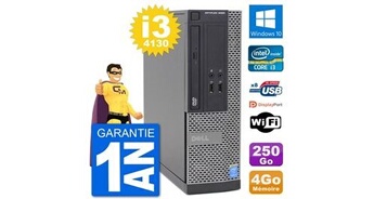 Pc optiplex 3020 sff i3-4130 ram 4go disque dur 250go windows 10 wifi
