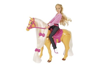 poupée easykado cheval et sa cavalière multicolore