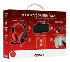 Casque pour console Konix Pack Gaming Nintendo Switch Casque + Sacoche de transport + boite pour 4 cartouches de jeux + Câble USB + Protection d'écran