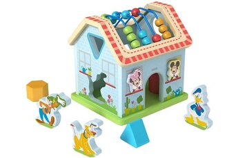 autre jeux éducatifs et électroniques disney maison d'activités mickey mouse junior 21,2 cm bois bleu
