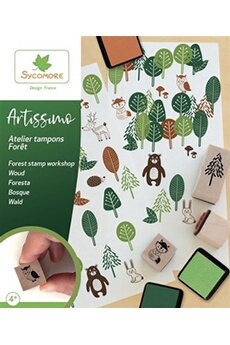 autres jeux créatifs au sycomore kit créatif artissimo atelier tampons forêt