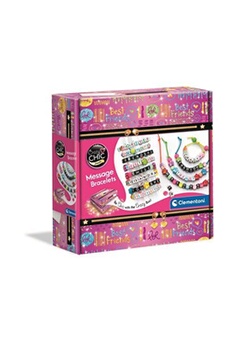 autres jeux créatifs clementoni kit créatif messages bracelets