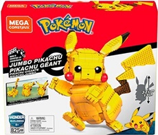 Jeu de construction Pikachu géant à construire 325 pièces Jaune