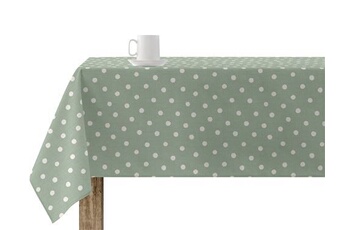 nappe de table purline nappe anti-taches 100% coton 1 pièce vert à pois blancs mantel _coinbra200x140 vert 200x140