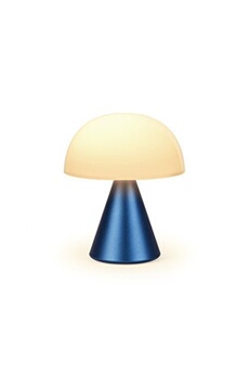 lampe à poser lexon lampe led portable medium mina m lexon aluminium bleu marine