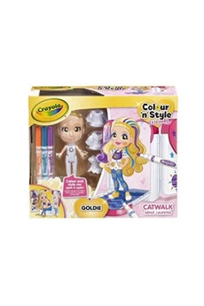 autres jeux créatifs crayola jeu créatif poupée à personnaliser color n style friends catwalk