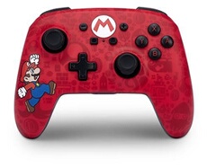 Manette sans fil améliorée pour Nintendo Switch Here we go Mario Rouge