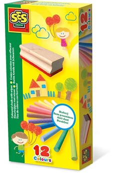 autres jeux créatifs ses creative crayons de couleur avec essuie-glace junior 13-pièces