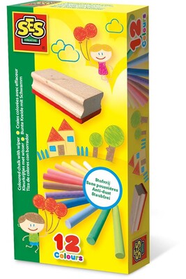 Autres jeux créatifs SES Creative crayons de couleur avec essuie-glace junior 13-pièces