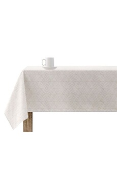 nappe de table purline nappe anti-taches 100% coton 1 pièce beige à lignes fondues mantel _sikar100x140 beige 100x140