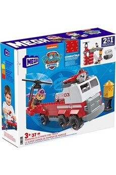 autres jeux de construction mega bloks jeu de construction la pat'patrouille super camion de pompier de marcus