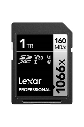 Carte mémoire SD Lexar Carte SDXC 1066x - 1To - Class 10, U3, V30