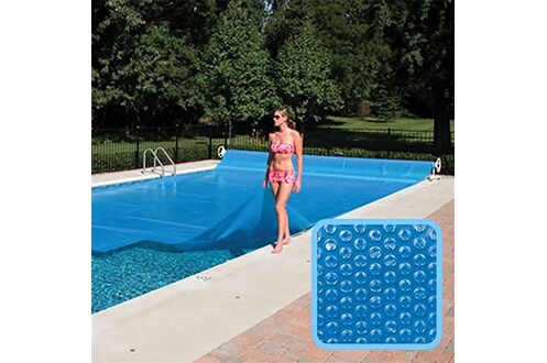Linxor Bâche à bulles 4 m x 8 m pour piscine - 300 microns - Bleu -
