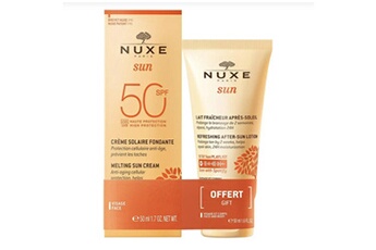 Nuxe Solaires Soin Corps et visage solaires crème spf50 50ml après soleil offert