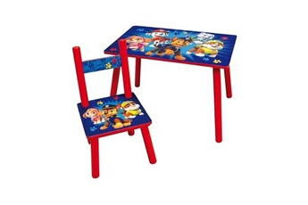 ensemble table et chaises cijep table rectangulaire et chaise en bois pat' patrouille