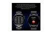 Chronus montre connectée pour homme, appel bluetooth, détection de fréquence cardiaque pour android ios (argent) photo 3