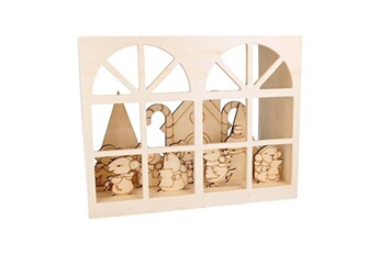 autres jeux créatifs artemio maison en bois souris + personnages 28 x 12 cm