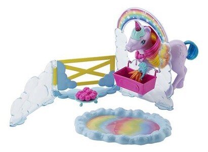 Barbie Pégase rose avec 10 accessoires, y compris un chiot Barbie Pégase rose avec 10 accessoires, y compris un chiot