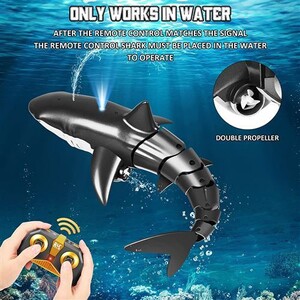 KiBcsLic Requin Télécommandé LED Poisson Télécommandé Imitation Réaliste Poisson Robot pour Piscine , Bleu , Baleine Bleue KiBcsLic Requin Télécommandé LED Poisson Télécommandé Imitation Réaliste Poisson Robot pour Piscine , Bleu , Baleine Bleue