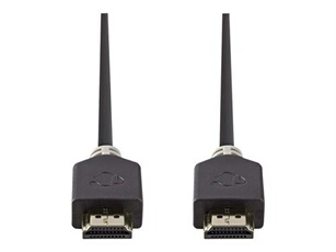 - Câble HDMI avec Ethernet - HDMI mâle pour HDMI mâle - 3 m - blindé - anthracite - rond