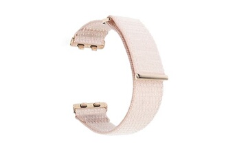 accessoires bracelet et montre connectée generique bracelet en nylon respirant, réglable pour votre oppo watch 3 - rose clair