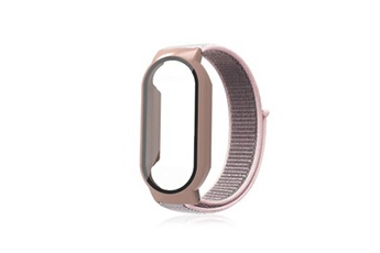 accessoires bracelet et montre connectée generique bracelet en nylon pour votre xiaomi mi band 7/7 nfc - rose/rose