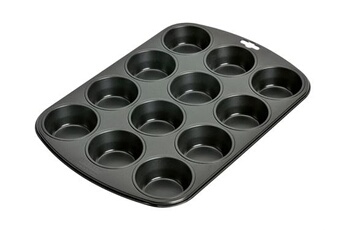 plat / moule kaiser - muffin world - moule pour 12 muffins