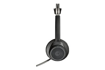 Ecouteurs Plantronics Poly Voyager Focus UC B825 - Micro-casque - sur-oreille - Bluetooth - sans fil - Suppresseur de bruit actif - USB-C via un adaptateur Bluetooth -