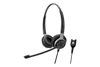 Ecouteurs Epos I SENNHEISER IMPACT SC 660 - Micro-casque - sur-oreille - filaire - Easy Disconnect - noir et argent