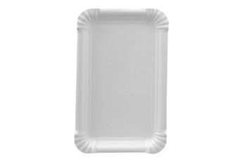 vaisselle papstar pure - assiette - carré - jetable - blanc (pack de 250)