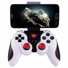 Manette Hobby Tech - Manette de jeux sans fil Bluetooth Android - Blanc/Rouge