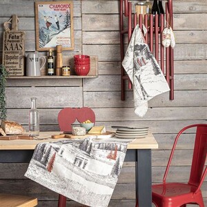 Torchon de cuisine en lin - SUD ETOFFE - Cuir - 50 x 70 cm - Rouge Torchon de cuisine en lin - SUD ETOFFE - Cuir - 50 x 70 cm - Rouge
