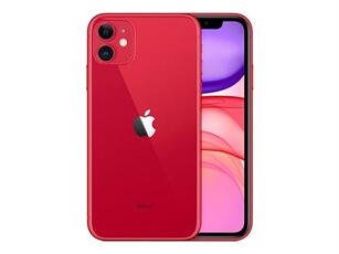 iPhone 11 - (PRODUCT) RED - 4G smartphone - double SIM / Mémoire interne 128 Go - Ecran LCD - 6.1" - 1792 x 828 pixels - 2x caméras arrière 12 MP, 12