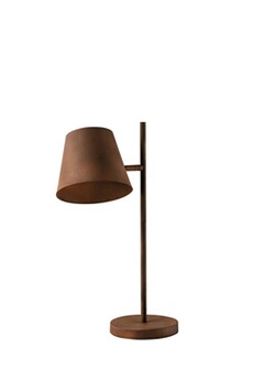 lampe à poser fan europe colt lampe de travail de bureau rouille 33,5x55cm