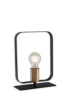 lampe à poser fan europe luce_ambiente_design - cadre de lampe de table, or brossé, e27