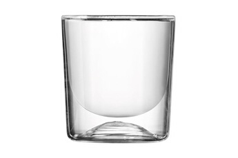 verrerie guzzini lot de 2 verres thermo double paroi transparent - - transparent - verre